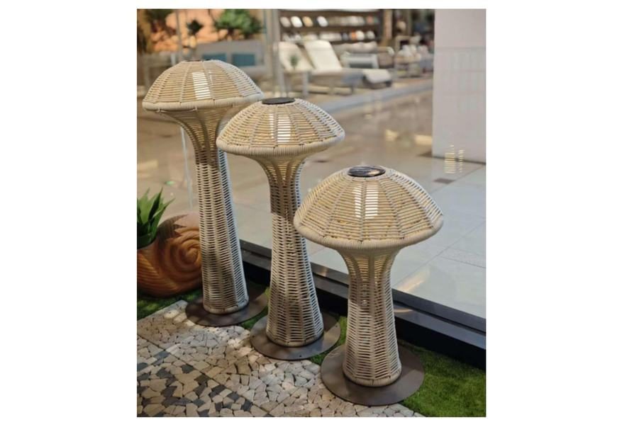 Solar Wicker Garden Lamps