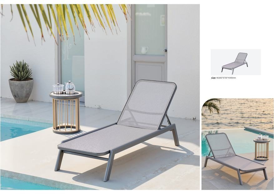 Poolside Mesh Sun Lounger