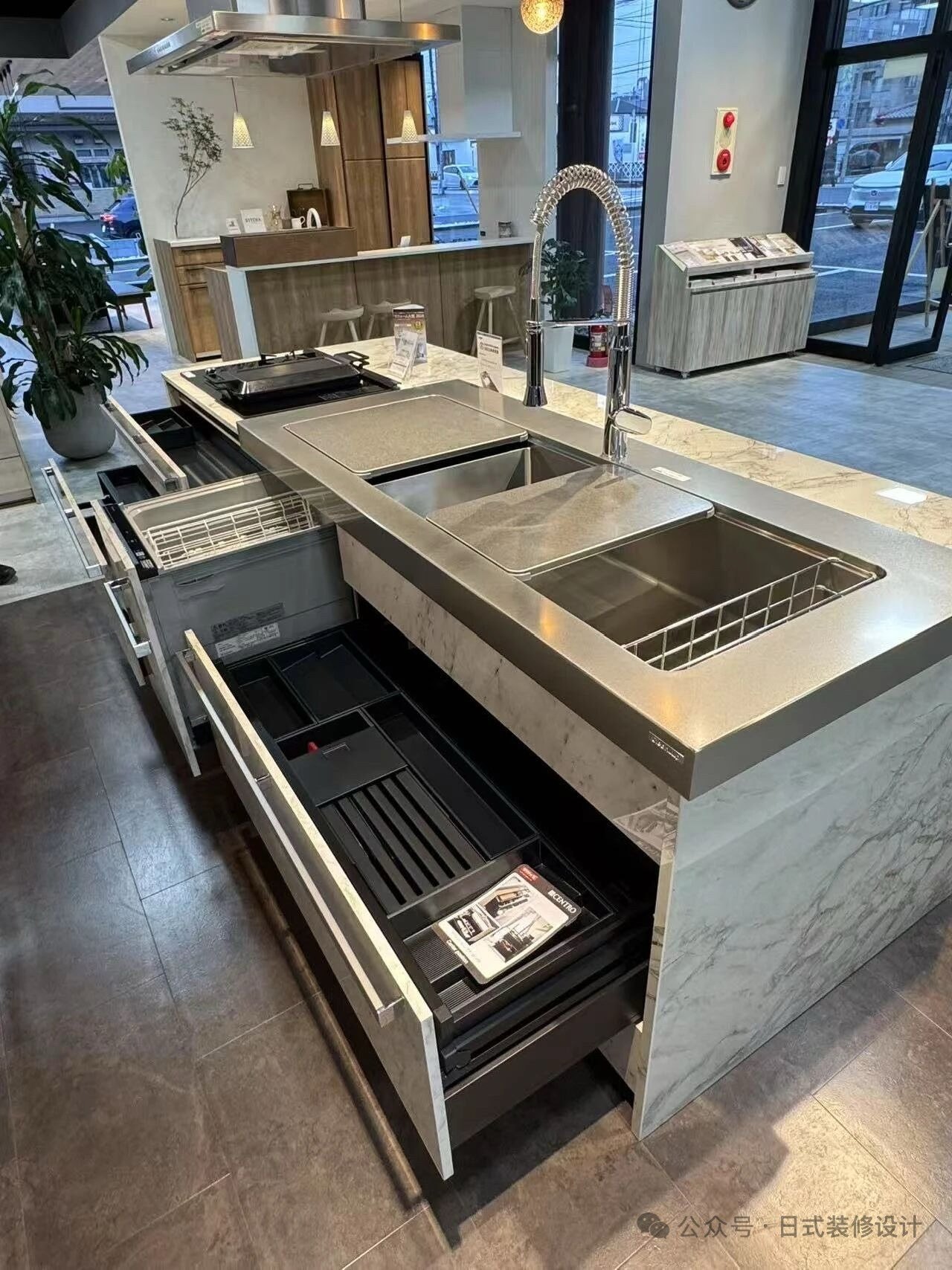Project kitchen island and sink system