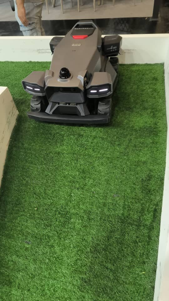 Robotic lawn mower showroom reference