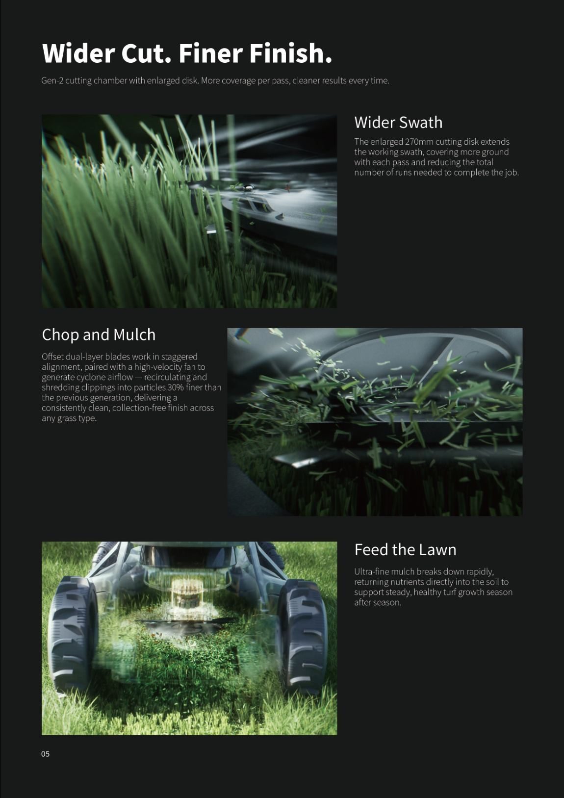 Airseekers Visual 8 Robotic Lawn Mower Feature Page