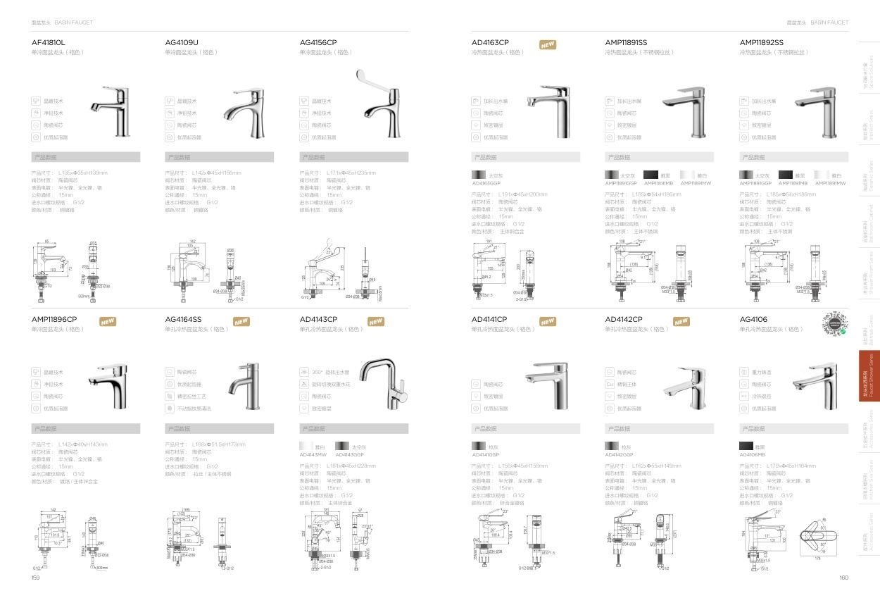 Faucet & Shower Basins, Faucets, Shower Systems
