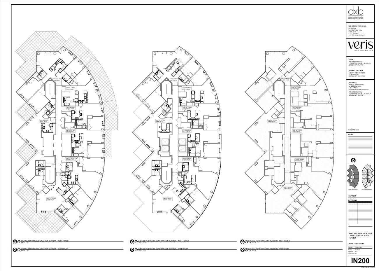 Key Plans West/East tower key plans