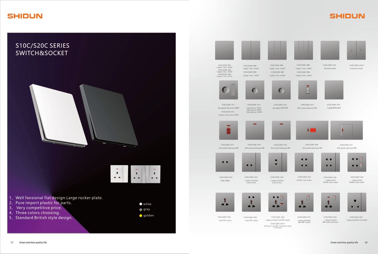 Switches, Sockets & Electrical
