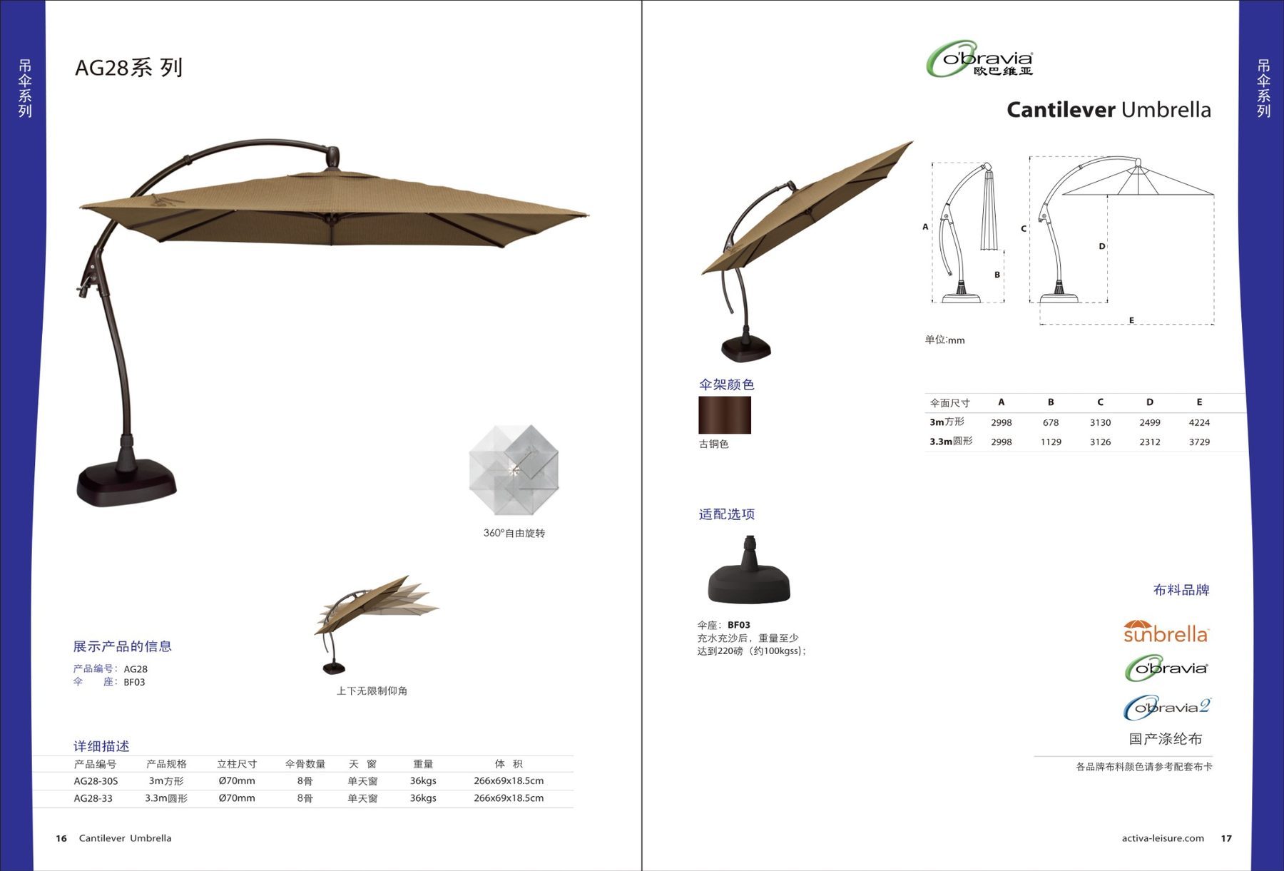 Outdoor Umbrellas & Parasols